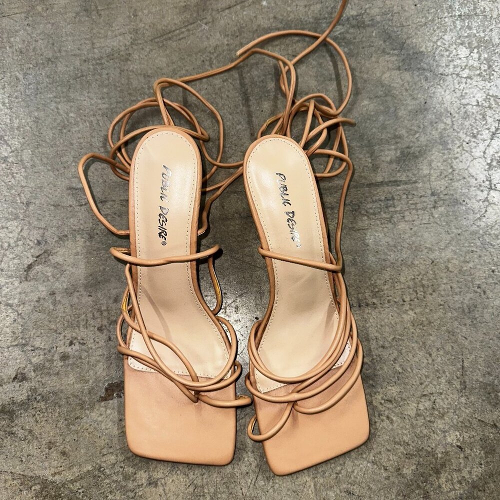 Nude Lace Up Heel ON-D72
